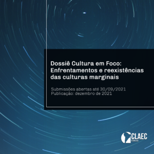 Prorrogado: Edital 02/2021 – e-Book Dossiê Cultura em Foco 2021