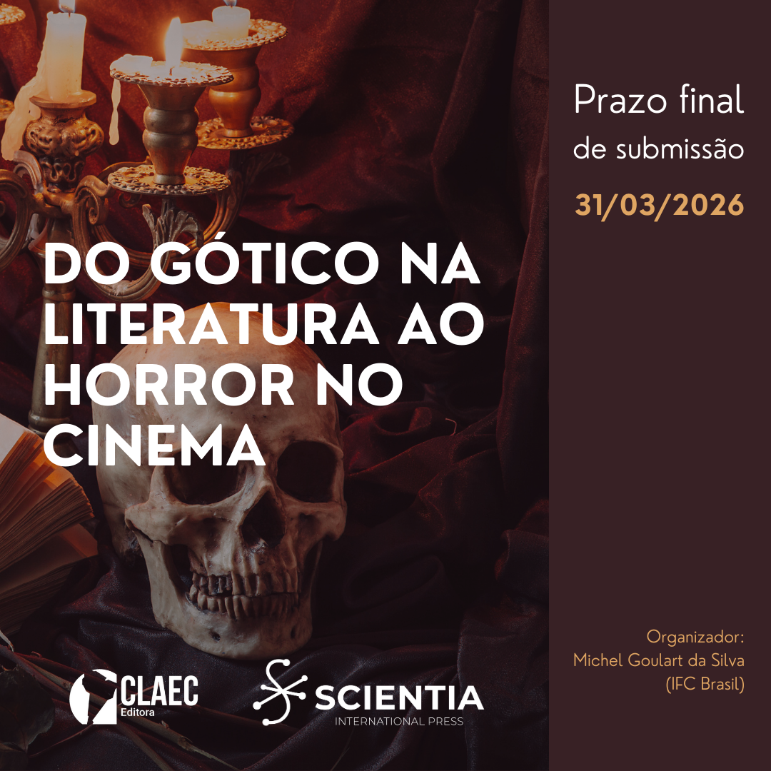 Cena com iluminação dramática contendo uma caveira humana, um livro antigo aberto e candelabros com velas acesas sobre um tecido vermelho, criando uma atmosfera gótica e de suspense.
