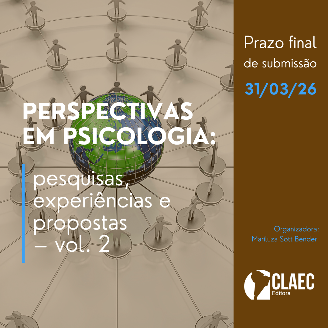Chamada de capítulos do livro Perspectivas em Psicologia volume 2 com prazo final de submissão em 31 de março de 2026