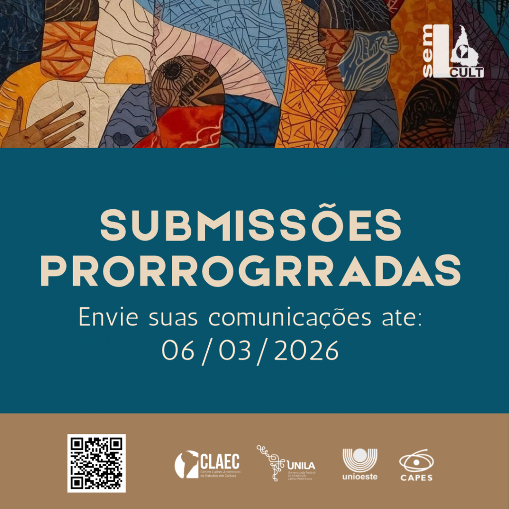 Prazo prorrogado para submissões presenciais no V SEMLACult 2026 até 06 de março de 2026